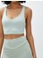 Sporcu Sütyeni Halter Yaka Minimal Baskılı 5