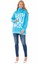 Cipo & Baxx WL345 Turkuaz Oversize Bayan Sweatshirt 5