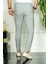 Erkek Gri Slim Fit Çift Düğme Kumaş Pantolon 2