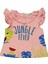 Kız Bebek Kolları ve Yakası Büzgülü T-Shirt 1