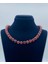 Turuncu Garnet Doğal Taş Kolye 8 mm Küre Kesim 1
