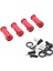 4 Adet Tekerlek Hex Hub Adaptörü Için Wltoys A969 K929 124019 FY01 03 04 05 Paletli Kırmızı (Yurt Dışından) 1