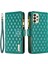 Samsung Galaxy A33 5g Bf Style-15 Için Binfen Renk Anti-Damla Fermuarlı Cep Pu Deri Telefon Kapağı Basılı Eşkenar Dörtgen Desen Mat Flip Case Stand (Yurt Dışından) 1