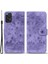Samsung Galaxy A33 5g Anti-Fall Tam Kaplama Telefon Cüzdan Kılıfı Kiraz Çiçeği Kedi Baskılı Pu Deri Stand Flip Cover Strap ile (Yurt Dışından) 1