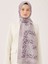 F Desen Krep Şal Lila 3