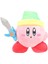 Nintendo Oyun Çevre Birimleri 18CM Kılıç Şövalye Kirby Peluş Oyuncak (Yurt Dışından) 1