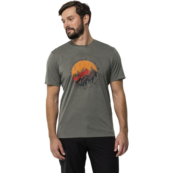 Jack Wolfskin Hiking S/S Erkek Outdoor T-shirt 1808762_4143 Fiyatı