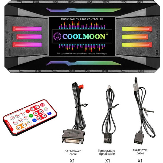 Cool Moon Coolmoon Argb Fan Denetleyici Kontrolcü 4 Pin Pwm Fiyatı