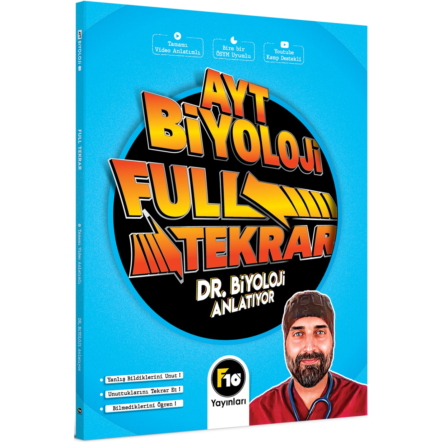 F10 Yayınları Dr. Biyoloji AYT Biyoloji Full Tekrar Video Kitabı