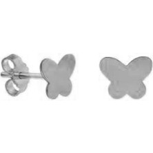 Bigakan Sade Kelebek Küpe Gümüş Küpe