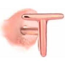 Bigakan T Harfli Gümüş Küpe Rose Kaplama