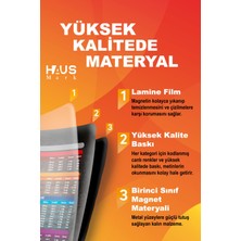 Haus Mark HAUSMARK Airfryer Pişirme Kılavuzu, Süre ve Kalori Hesaplayıcı Magnet, Air Fryer Kağıt Fritöz Magnet
