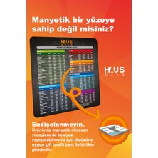 Haus Mark HAUSMARK Airfryer Pişirme Kılavuzu, Süre ve Kalori Hesaplayıcı Magnet, Air Fryer Kağıt Fritöz Magnet