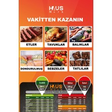 Haus Mark HAUSMARK Airfryer Pişirme Kılavuzu, Süre ve Kalori Hesaplayıcı Magnet, Air Fryer Kağıt Fritöz Magnet