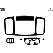 meriç cockpit design Meriç® Renault Trafic Ön Torpido Kaplama Maun 6 Parça 2001-2006