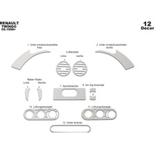 meriç cockpit design Meriç® Renault Twingo Ön Torpido Kaplama Maun 12 Parça 1998-2004