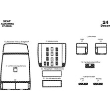 meriç cockpit design Meriç® Seat Alhambra Ön Torpido Kaplama Maun 24 Parça 2000-›