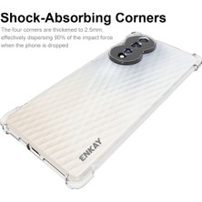 Xshine Enkay Hat Prens Kalın Corners Honor 80 5g Için Telefon Kabuğu, Çizgiye Karşı Çizelge Tpu Telefon Kılıfı Anti-Slip Strip Kenar Net Kapak (Yurt Dışından)