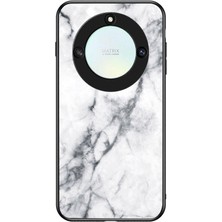 Xshine Temperlenmiş Cam +Pc +Tpu Honor Için Telefon Kılıfı X40 5g / X9A 5g / Magic5 Lite 5g, Mermer Desen Baskı Telefon Kapağı (Yurt Dışından)