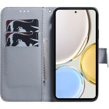 Xshine Honor X7A 5g Pu Deri Folyo Flip Flip Cüzdan Telefon Kılıfı Strap ile Koruyucu Kılıf (Yurt Dışından)