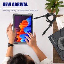 Xhappy Samsung T970 Galaxy Tab S7 Plus Tablet Kılıfı T97 5 Ikisi Bir Arada Düşme Önleyici Stand (Yurt Dışından)