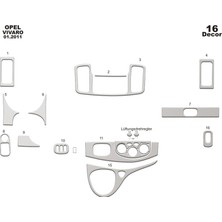 meriç cockpit design Meriç® Opel Vivaro Ön Torpido Kaplama Maun 16 Parça 2011-2014