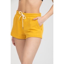 Twenty3 Kadın Beli Lastikli Basic Kısa Cepli Şort