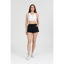 Twenty3 Kadın Beli Lastikli Basic Kısa Cepli Şort