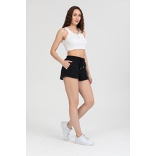 Twenty3 Kadın Beli Lastikli Basic Kısa Cepli Şort