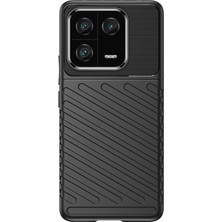 Microcase Xiaomi 13 Pro Global Thunder Serisi Darbeye Dayanıklı Silikon Kılıf - Siyah AL3421