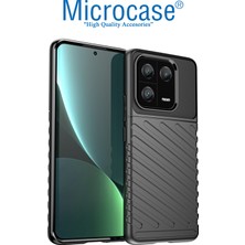 Microcase Xiaomi 13 Pro Global Thunder Serisi Darbeye Dayanıklı Silikon Kılıf - Siyah AL3421