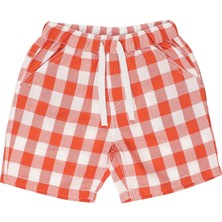 Panço Erkek Bebek Beli Lastikli Kareli Şort