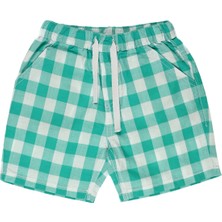 Panço Erkek Bebek Beli Lastikli Kareli Şort