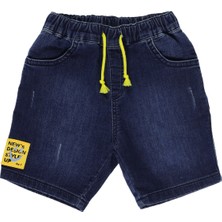 Panço Erkek Bebek Etiket Detaylı  Denim Şort
