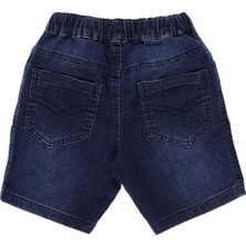 Panço Erkek Bebek Etiket Detaylı  Denim Şort