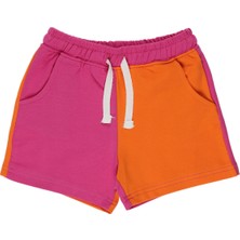 Panço Kız Bebek Beli Lastikli Örme  Şort