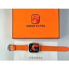 Teknomila Watch 8 Amax Ultra 49MM Uyumlu Çift Kordon Kilitli Vidalı Deri Kordonlu