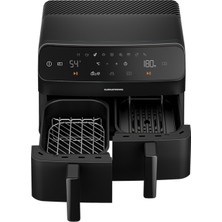 Grundig FR 7284 Airfit Twin Çiftli Airfryer 8.5 lt Yağsız Fritöz