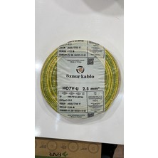 Öznur 2.5 mm Nya Tek Damar Yeşil-Sarı 100 Metre