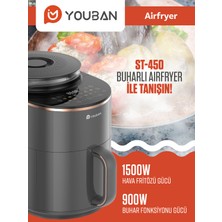 Youban Buharlı Air Fryer 4.5l Fritöz