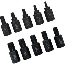 Lotin 10X Vidalı Çıkarıcı 3,5 mm Ila 10.5mm Erkek ve Kadınlar Için Ev Onarım Hediyeleri Çıkarıyor (Yurt Dışından)