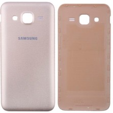 Samsung Galaxy (J200) J2 2015 Arka Pil Kapağı-Gold