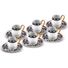 Karaca Gemlik 6 Kişilik Kahve Fincan Takımı 90 ml