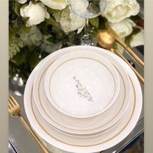 Royking Lavander Desing 24 Parça Bone China Yemek Takımı