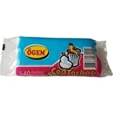 Ögem Küçük Boy Çöp Torbası 40X50 CM40 Lı Rulo x 40 Paket = 1600 Adet