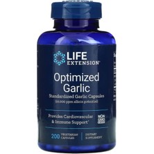 Life Optimized Garlic, Standardized Garlic Capsules, 200 Vegetarian Capsules