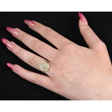 Çelikoğlu Kuyumculuk 14 Ayar Altın Taşlı Bağet Yüzük 2,73 gr