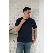 Fbi Jeans Fbı Cepli Bisiklet Yaka Slimfit Pamuklu Erkek Yazlık T-Shirt