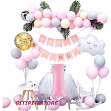 Çıtıpıtıstore Pembe 1 Yaş Balon Set