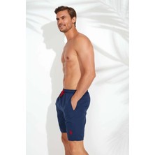 U.S. Polo Assn. 21002 Lacivert Uzun Erkek Deniz Şortu